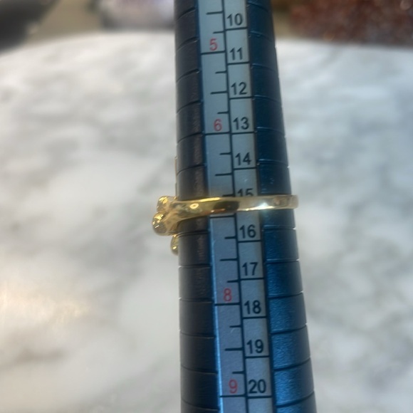 Larimar butterfly 🦋 ring 18kt over sterling silver ring in size 7 - Picture 7 of 8